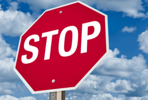 Stop Sign for Anaerobic