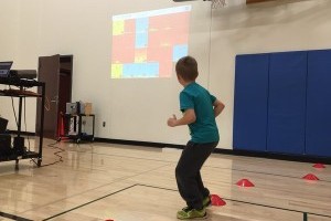 Student Shuffling watching Big Board