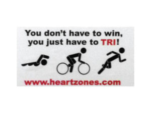 just have to tri bumper sticker