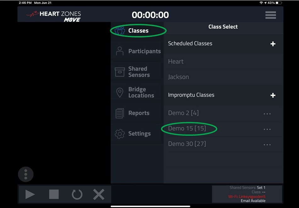 Choose Your Class Session Name
