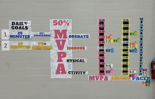 Daily PE Goals Daily Goals created by Chad using Heart Zones